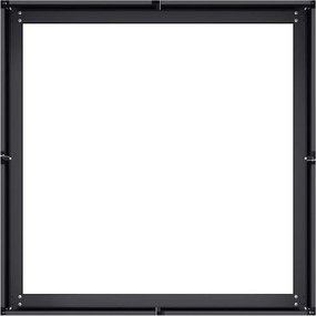 VidaXL Ζαρντινιέρα Μαύρη 80x80x30 εκ. από Χάλυβα