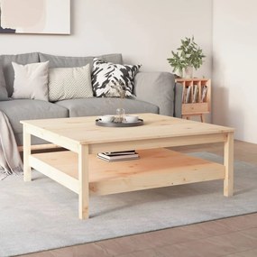 vidaXL Τραπεζάκι Σαλονιού Γκρι 100x100x40 εκ. από Μασίφ Ξύλο Πεύκου