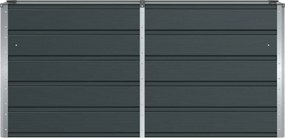 vidaXL Γλάστρα Ανθρακί 160 x 40 x 75 εκ. Ατσάλι