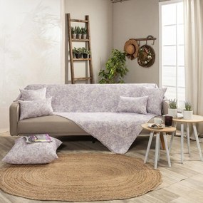 Ριχτάρι Meazza 07 Purple Teoran Τριθέσιο 180x300cm Βαμβάκι-Πολυέστερ