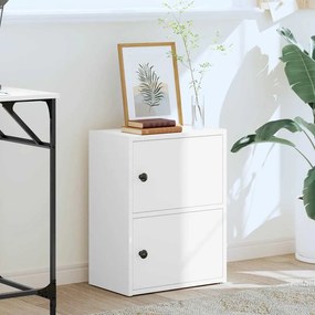 vidaXL Βιβλιοθήκη Λευκή 40x24x52 εκ. από Επεξεργασμένο Ξύλο