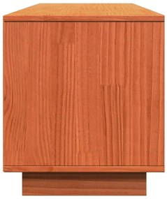 vidaXL Έπιπλο Τηλεόρασης Καφέ Μελί 140x35x40 εκ. από Μασίφ Ξύλο Πεύκου