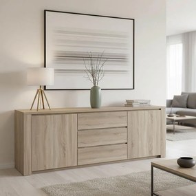 Μπουφές Kalya σε sonoma απόχρωση 220x49x89.5εκ 220x49x89.5 εκ.