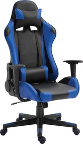 Καρέκλα Γραφείου  Gaming NAVAN Μπλε/Μαύρο PVC 68x53x122-131cm
