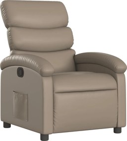 vidaXL Πολυθρόνα Ανακλινόμενη Καπουτσίνο από Συνθετικό Δέρμα