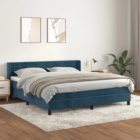 ΚΡΕΒΑΤΙ BOXSPRING ΜΕ ΣΤΡΩΜΑ ΣΚΟΥΡΟ ΜΠΛΕ 180X200 ΕΚ. ΒΕΛΟΥΔΙΝΟ 3131037