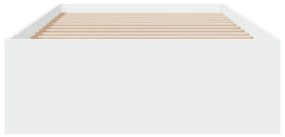 vidaXL Πλαίσιο Κρεβατιού με Συρτάρια Χωρίς Στρώμα Λευκό 75x190 εκ.