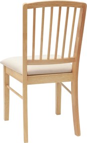 vidaXL Καρέκλες φαγητού 2 pcs Φυσικό 50 x 52,5 x 91 εκ