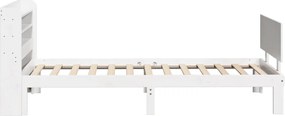 vidaXL Σκελετός Κρεβατιού με Κεφαλάρι Χωρίς Στρώμα Λευκό 100x200 εκ.