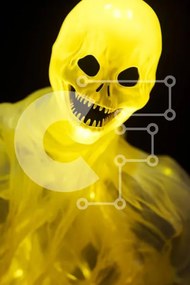 Intra Συλλεκτικό Ξύλινο Παζλ Plywood 4mm - Μάσκα τρόμου με έντονο φωτισμό Σε Ξύλινο Κουτί - Διαστάσεις Puzzle: 10x10 cm – 25 κομμάτια