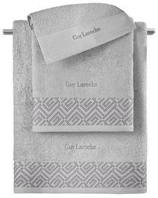 Πετσέτες Emblem (Σετ 3τμχ) Silver Guy Laroche Σετ Πετσέτες 70x140cm 100% Cotton