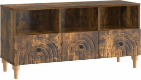 vidaXL Ντουλάπι TV 102 x 34,5 x 50 εκ. Καπνιστή Δρυς
