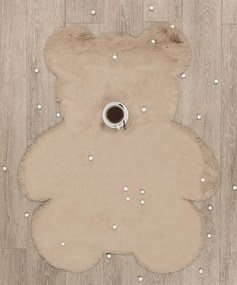 ΧΑΛΙ PUFFY FC5 TAUPE  BEAR ANTISLIP - 090X110  NewPlan