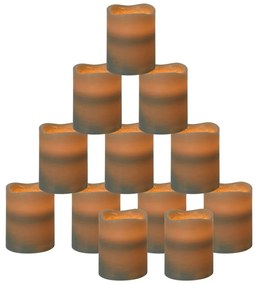 vidaXL Κεριά LED Χωρίς Φλόγα 24 τεμ Θερμό Λευκό Φως &amp; Τηλεχειριστήριο