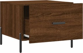 vidaXL Τραπεζάκια Σαλονιού 2 τεμ Brown Oak 50x50x40 εκ Επεξ. Ξύλο