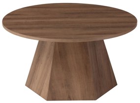 ΤΡΑΠΕΖΙ ΣΑΛΟΝΙΟΥ CARPEN HM18269 MDF ΜΕ ΕΠΕΝΔΥΣΗ PAPERWOOD Φ80x45Υεκ.