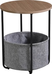 Βοηθητικό τραπέζι Fredami pakoworld sonoma Φ40x50εκ