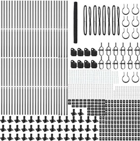 vidaXL Στύλος Περιφράξεων Γκρι