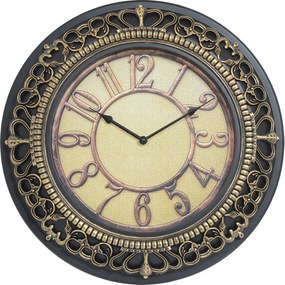 Ρολόι Τοίχου ArteLibre Χρυσό Πλαστικό Φ45.5cm