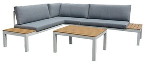 Σετ Κήπου γωνιακό 3 τεμ Puebla Fylliana Λευκό 270x220x77 εκ. 270x220x77 εκ.