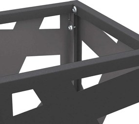 vidaXL Βάση ομπρέλας βροχής Μαύρο 15,5 x 15,5 x 49 εκ Ατσάλι