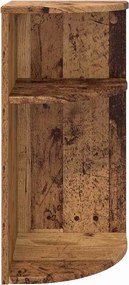 vidaXL End Table Παλιό ξύλο 29,6 x 29,6 x 60 εκ Επεξεργασμένο ξύλο