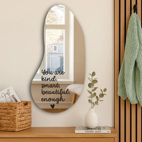 Αυτοκόλλητο για καθρέφτη S3 – You are kind, smart, beautiful, enough. (Handwritting)