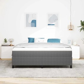 vidaXL Κρεβάτι με ελατήρια Ανοιχτό γκρι 180 x 200 cm Βελούδο