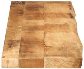 vidaXL Επιφάνεια Τραπεζιού 140x30x2,5 εκ. Live Edge Μασίφ Ξύλο Μάνγκο