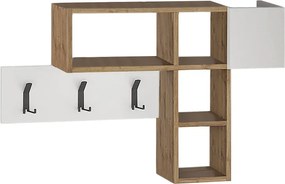 Κρεμάστρα τοίχου Game Megapap χρώμα sapphire oak - λευκό 99,5x15x61εκ.