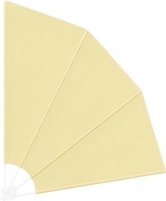 vidaXL Αδιάφανο σκίαστρο μπαλκονιού Άμμος 140 x 140 cm Πολυεστέρας