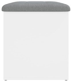 vidaXL Πάγκος Αποθήκευσης Λευκός 62x42x45 εκ. από Τεχνητό Ξύλο