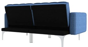 vidaXL Καναπές - Κρεβάτι Μπλε Υφασμάτινος