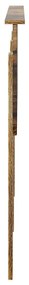 vidaXL Κεφαλάρι Καπνιστό Δρύς 140 cm Επεξεργασμένο ξύλο