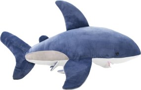 vidaXL Λούτρινο Παιχνίδι Αγκαλιάς White Shark Μπλε και Λευκό