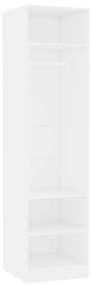 vidaXL Ντουλάπα Λευκή 50 x 50 x 200 εκ. από Μοριοσανίδα