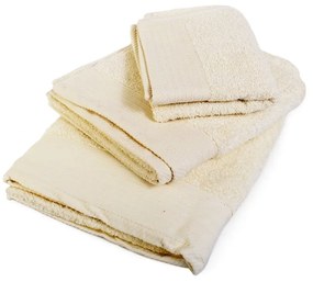 Πετσέτες Σετ 3τμχ Πενιέ Ecru DimCol Towels Set 100% Βαμβάκι