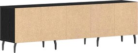 vidaXL Ντουλάπι TV Μαύρη Οξυά 150 x 30 x 44,5 εκ. Επεξεργασμένο ξύλο