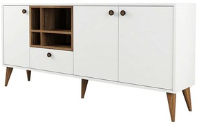Μπουφές Napoli 845HCT5337 180x35x81cm White Πλαστικό,Μοριοσανίδα