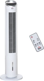 Ανεμιστήρας Water Cooling Tower with Remote Control 60W 20㎡ 30cm x 30cm x 100,8cm 3 Modes White