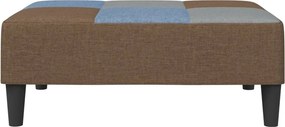 vidaXL Υποπόδιο με Σχέδιο Patchwork 77x55x31 εκ. Υφασμάτινο