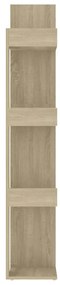 vidaXL Βιβλιοθήκη Sonoma Δρυς 86 x 25,5 x 140 εκ. από Επεξ. Ξύλο