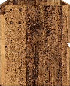 vidaXL Ντουλάπι Νιπτήρα Μαύρο 100x38,5x45 εκ. Επεξεργασμένο Ξύλο