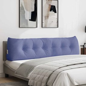 vidaXL Μαξιλάρι Πλάτης Μπλε τζην 180 x 50 x 24 cm ύφασμα