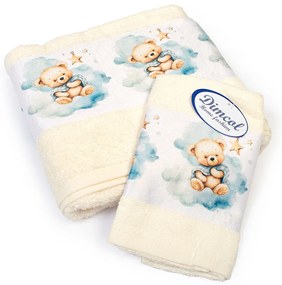 Παιδικές Πετσέτες (Σετ 2τμχ) Dimcol Bear 303 Ecru