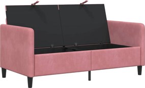 vidaXL Καναπές με Αποθήκευση Ροζ 152 x 78 x 87 εκ Πολυεστέρας