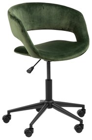 Καρέκλα γραφείου Oakland 342, Πράσινο, 87x56x54cm, 8 kg, Με μπράτσα, Με ρόδες, Μηχανισμός καρέκλας: Economic | Epipla1.gr