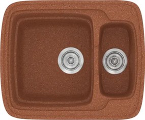 Sanitec Classic 314 (60×51) - Γρανιτένιος νεροχύτης - Granite TERRACOTTA