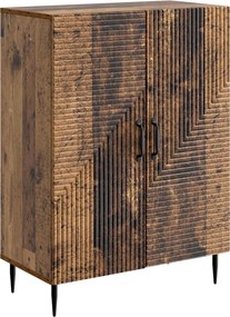 vidaXL Πλαϊνό γραφείο Παλαιωμένο ξύλο 66 x 34,5 x 89,5 εκ
