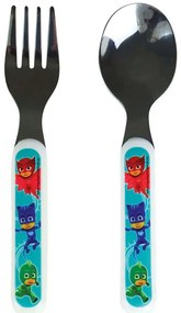 Κουτάλι & Πιρούνι Παιδικό Pj Masks (Σετ 2Τμχ) 005598 Multi Ango 2 τμχ Polypropylene